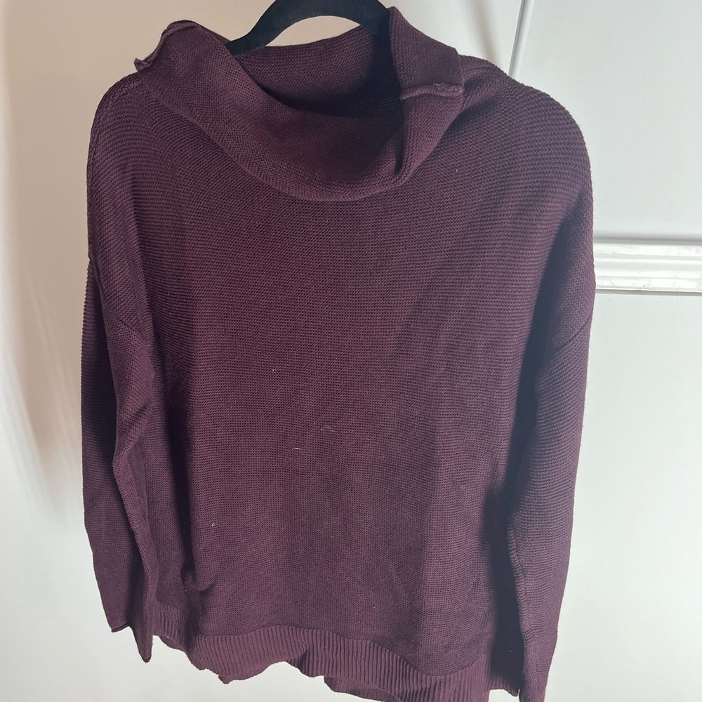 Old Navy Purple Cowl Neck Sweater
